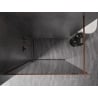 Mexen Kioto-F sprchová stena Walk-in s rámom 80 x 202 cm, grafit 8 mm, ružové zlato - 800-080-104-60-40