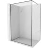 Mexen Kioto-F sprchová stena Walk-in s rámom 110 x 202 cm, transparent 8 mm, gun metal - 800-110-104-95-00