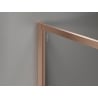 Mexen Kioto-F sprchová stena Walk-in s rámom 90 x 202 cm, transparentná 8 mm, brúsená meď - 800-090-104-65-00