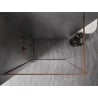 Mexen Kioto-F sprchová stena Walk-in s rámom 95 x 202 cm, transparentné 8 mm, kartáčovaná meď - 800-095-104-65-00