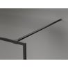 Mexen Kioto-F Sprchová stena Walk-in s rámom 105 x 202 cm, transparentná 8 mm, čierna - 800-105-104-70-00