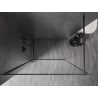 Mexen Kioto-F sprchová stena Walk-in s rámom 90 x 202 cm, transparent 8 mm, brúsená zbraňová sivá - 800-090-104-66-00