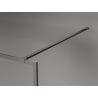 Mexen Kioto-F sprchová stena Walk-in s rámom 100 x 202 cm, transparentná 8 mm, gun gray brúsená - 800-100-104-66-00