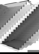 Mexen Kioto-F Walk-in sprchová stena s rámom 80 x 202 cm, grafit 8 mm, čierna - 800-080-104-70-40