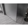 Mexen Kioto-F sprchová stena Walk-in s rámom 80 x 202 cm, matné sklo 8 mm, brúsená zbraňová sivá - 800-080-104-66-30