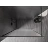 Mexen Kioto-F sprchová stena Walk-in s rámom 80 x 202 cm, matné sklo 8 mm, brúsená zbraňová sivá - 800-080-104-66-30