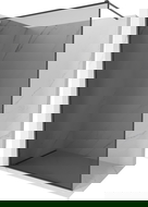 Mexen Kioto-F sprchová stena Walk-in s rámom 80 x 202 cm, grafit 8 mm, kefovaná pištoľová sivá - 800-080-104-66-40