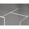 Mexen Kioto-F sprchová stena Walk-in s rámom 180 x 90 cm, transparentná 8 mm, biela - 800-180-202-04-20-090