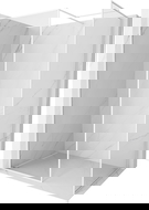 Mexen Kioto-F sprchová stena Walk-in s rámom 160 x 105 cm, transparentná 8 mm, biela - 800-160-202-04-20-105