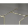 Mexen Kioto-F sprchová stena Walk-in s rámom 180 x 90 cm, transparentná 8 mm, zlatá - 800-180-202-04-50-090