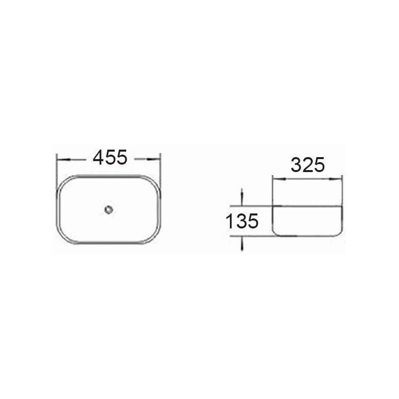 Mexen Rita umývadlo na dosku 45 x 32 cm, svetlosivá mat - 21084561