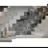Mexen Lima sprchová kabína, skladacie dvere 120 x 80 cm, transparentnéné, chrómová + závesný bidet Flat - 856-120-080-01-00-4010