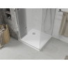 Mexen Lima skladací sprchovací kút 90 x 90 cm, transparentný, chróm + vanička Flat - 856-090-090-01-00-4010