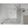 Mexen Lima skladací sprchovací kút 70 x 70 cm, transparentný, chróm + vanička Flat - 856-070-070-01-00-4010