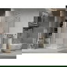 Mexen Lima sprchová kabína, skladacie dvere 70 x 70 cm, transparentnéné, chrómová + závesný bidet Flat - 856-070-070-01-00-4010