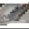 Mexen Lima sprchová kabína, skladacie dvere 70 x 70 cm, transparentnéné, chrómová + závesný bidet Flat - 856-070-070-01-00-4010