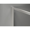 Mexen Kioto-F sprchová stena Walk-in s rámom 170 x 110 cm, transparentná 8 mm, kartáčovaný nikel - 800-170-202-04-97-110