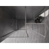 Mexen Kioto-F sprchová stena Walk-in s rámom 170 x 110 cm, transparentná 8 mm, kartáčovaný nikel - 800-170-202-04-97-110