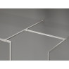 Mexen Kioto-F sprchová stena Walk-in s rámom 170 x 110 cm, transparentná 8 mm, kartáčovaný nikel - 800-170-202-04-97-110