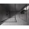 Mexen Kioto-F, sprchová stena Walk-in s rámom 75 x 70 cm, priehľadná 8 mm, gun metal - 800-075-202-04-95-070