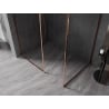 Mexen Kioto-F sprchová stena Walk-in s rámom 150 x 85 cm, priehľadná 8 mm, ružové zlato - 800-150-202-04-60-085