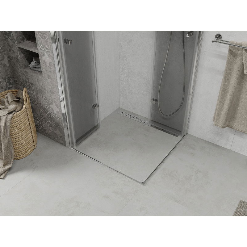 Mexen Lima Duo skladacia sprchová kabína 90 x 90 cm, transparentná, chróm - 856-090-090-02-00