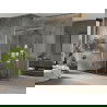Mexen Omega posuvná sprchová kabína 100 x 90 cm, transparentná, chróm + vanička Flat, čierna - 825-100-090-01-00-4070