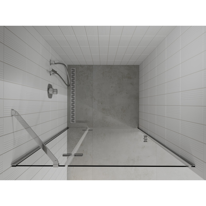 Mexen Roma závesné sprchové dvere 85 cm, transparentné, chróm - 854-085-000-01-00
