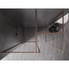 Mexen Kioto-F sprchová stena Walk-in s rámom 170 x 85 cm, transparentná 8 mm, kartáčovaná meď - 800-170-202-04-65-085