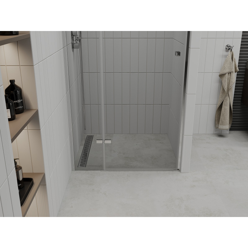 Mexen Roma otváracie sprchové dvere 105 cm, transparentné, chróm - 854-105-000-01-00