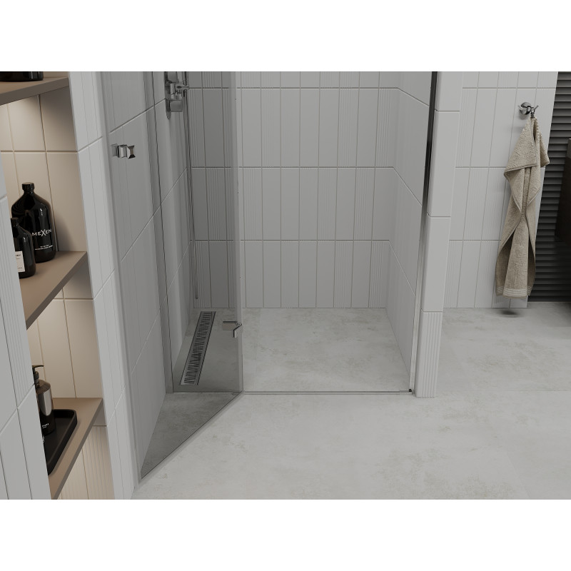 Mexen Roma sprchové dvere otočné 120 cm, priehľadné, chróm - 854-120-000-01-00