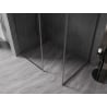Mexen Kioto-F sprchová stena Walk-in s rámom 150 x 90 cm, transparentná 8 mm, gun metal - 800-150-202-04-95-090