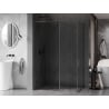 Mexen Kioto-F sprchová stena Walk-in s rámom 150 x 90 cm, transparentná 8 mm, gun metal - 800-150-202-04-95-090