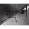 Mexen Kioto-F sprchová stena Walk-in s rámom 125 x 80 cm, transparentná 8 mm, brúsená gun gray - 800-125-202-04-66-080