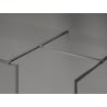 Mexen Kioto-F sprchová stena Walk-in s rámom 85 x 80 cm, transparentná 8 mm, kartáčovaná zbraňovo šedá - 800-085-202-04-66-080