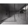 Mexen Kioto-F sprchová stena Walk-in s rámom 180 x 90 cm, transparentná 8 mm, brúsená zbraň šedá - 800-180-202-04-66-090