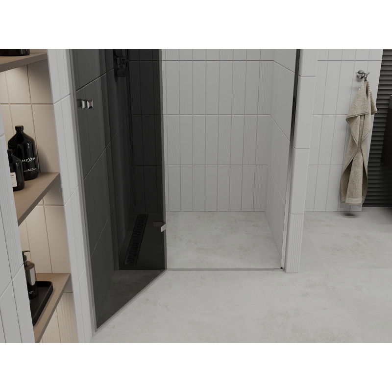 Mexen Roma sprchové dvere otváracie 70 cm, grafit, chróm - 854-070-000-01-40