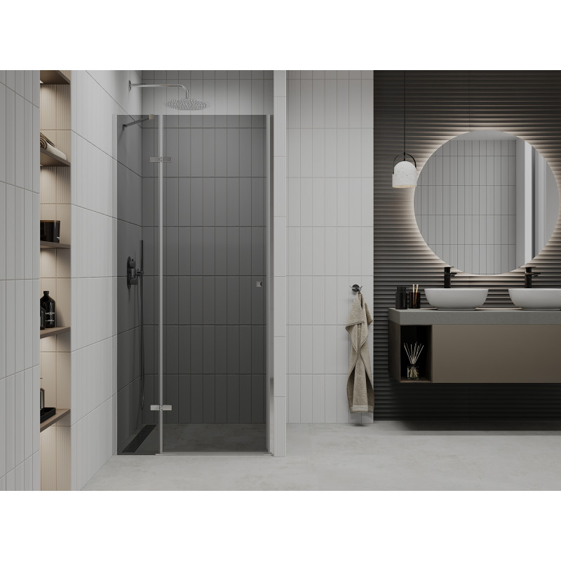Mexen Roma sklopné sprchové dvere 120 cm, grafit, chróm - 854-120-000-01-40