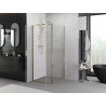 Mexen Exo-B Duo sprchový kút otvorený 70 x 70 cm, transparentný, zlatý - 814-070-070-50-00