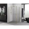 Mexen Exo sprchová kabína výkyvná 110 x 70 cm, transparentná, zlatá - 819-110-070-50-00