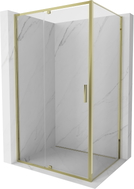 Mexen Exo-R sprchový kút jednokrídlový 110 x 70 cm, transparentný, zlatý - 819-110-070-50-00