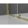 Mexen Exo sprchový kút s výklopnými dverami 130 x 75 cm, číry, zlatý - 819-130-075-50-00