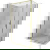 Mexen Exo sprchový kút dverový 135 x 80 cm, transparentný, zlatý - 819-135-080-50-00