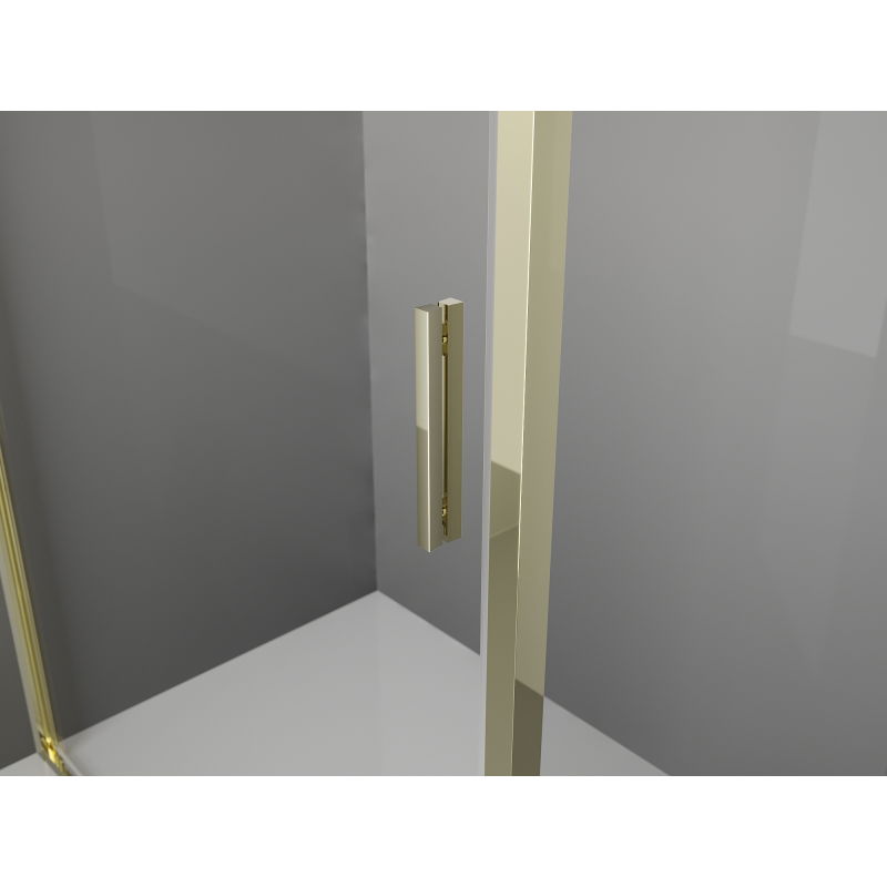 Mexen Exo sprchový kút s otváracími dverami 100 x 85 cm, transparentný, zlatý - 819-100-085-50-00