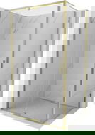 Mexen Exo sprchový kút otočný 120 x 90 cm, transparentný, zlatý - 819-120-090-50-00