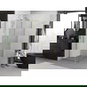 Mexen Exo sprchovací kút s otváracími dverami 80 x 80 cm, priehľadný, zlatý - 8182-080-080-50-00