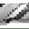 Mexen Exo sprchový kút otvárací 85 x 70 cm, priehľadný, zlatý - 8181-085-070-50-00