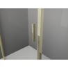 Mexen Exo sprchový kút s otváraním 80 x 85 cm, transparentný, zlatý - 8181-080-085-50-00