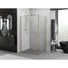 Mexen Exo sprchový kút s otváraním 80 x 85 cm, transparentný, zlatý - 8181-080-085-50-00