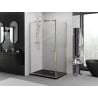 Mexen Exo sprchový kút s otváraním 80 x 85 cm, transparentný, zlatý - 8181-080-085-50-00